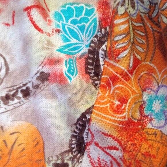 Coldwater Creek Linen Blend Floral Cropped Blazer Size petite Med - Picture 9 of 12